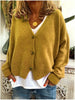 Women Sweaters Cardigan Solid Bright Color Autumn Winter Long Sleeve