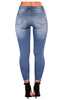 Jeans taille haute Jean en denim stretch slim pour femmes
