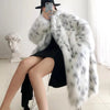 Arctic Elegance Faux Fur Mid-Length Coat
