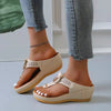 Women Summer Sandals Open Toe Beach Shoes 2023 New Flip Flops Wedges Comfortable Slippers Cute Sandals Big Size Chaussure Femme