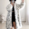 Arctic Elegance Faux Fur Mid-Length Coat