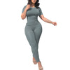 Ribbed Lounge Wear Casual 2-Piece Summer Shorts Set for Women