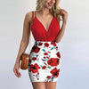 Sexy Skirts And Tops Two Piece Set Women Fashion V-Neck