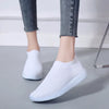 VIP Knitted Sneakers for Women 2022 Autumn Slip on Breathable Mesh Casual Shoes Woman Flat Heels Plus Size Loafers Zapatos Mujer