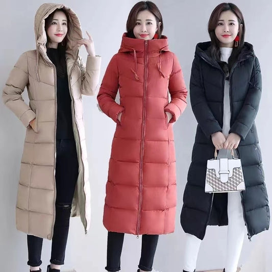 Long Straight Winter Coat Women Casual